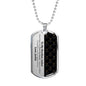 Personalized Brother (From Sibling) Dog Tag Necklace - Love You This Much
