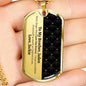 Personalized Brother (From Sibling) Dog Tag Necklace - Love You This Much