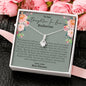 Personalized Daughter In Law (New Parents) Alluring Beauty Necklace - Love You This Much