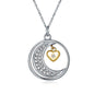 Personalized Daughter Moon & Back Necklace - Love You This Much