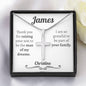 Personalized Father In Law Gift from Bride Cross Necklace - Love You This Much