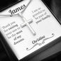 Personalized Father In Law Gift from Bride Cross Necklace - Love You This Much
