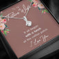 Personalized Future Wife Alluring Beauty Necklace - Love You This Much