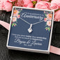 Personalized Girlfriend Anniversary Alluring Beauty Necklace - Love You This Much