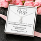 Personalized Gorgeous Wife (Kiss) Alluring Beauty Necklace - Love You This Much