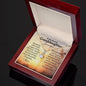 Personalized Granddaughter Alluring Beauty Necklace - Love You This Much