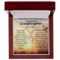 Personalized Granddaughter Alluring Beauty Necklace - Love You This Much