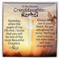 Personalized Granddaughter Faith Cross Necklace - Love You This Much