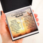 Personalized Granddaughter Faith Cross Necklace - Love You This Much