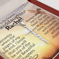 Personalized Granddaughter Faith Cross Necklace - Love You This Much