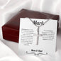 Personalized Groom From Parents Cross Necklace - Love You This Much