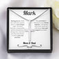 Personalized Groom From Parents Cross Necklace - Love You This Much