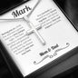 Personalized Groom From Parents Cross Necklace - Love You This Much