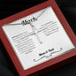 Personalized Groom From Parents Cross Necklace - Love You This Much