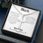 Personalized Groom from Parents Cross Necklace - Love You This Much