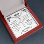 Personalized Guy Best Friend Ball Chain Cross Necklace - Love You This Much