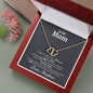 Personalized Mom (Love Son) Solid Gold Necklace - Love You This Much