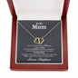 Personalized Mom (Love Son) Solid Gold Necklace - Love You This Much