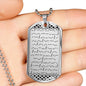 Personalized Morse Code Promise Necklace For Men - Love You This Much