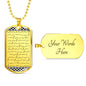 Personalized Morse Code Promise Necklace For Men - Love You This Much
