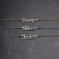 Thumbnail for Personalized Name with Dog Paw Necklace - Love You This Much