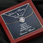 Personalized One Year Anniversary Love Knot Necklace - Love You This Much