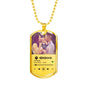 Personalized Our Song Dog Tag Necklace - Love You This Much