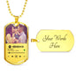 Personalized Our Song Dog Tag Necklace - Love You This Much