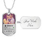 Personalized Our Song Dog Tag Necklace - Love You This Much