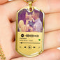 Personalized Our Song Dog Tag Necklace - Love You This Much