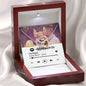 Personalized Our Song Interlocking Hearts Necklace - Love You This Much