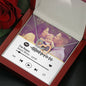 Personalized Our Song Interlocking Hearts Necklace - Love You This Much