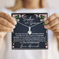 Personalized Sister Of The Groom Alluring Beauty Necklace - Love You This Much