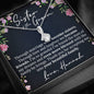 Personalized Sister Of The Groom Alluring Beauty Necklace - Love You This Much