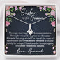 Personalized Sister Of The Groom Alluring Beauty Necklace - Love You This Much