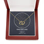 Personalized Solid Gold Star Map Necklace - Love You This Much