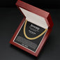 Personalized Son In Law Cuban Link Chain Necklace - Love You This Much