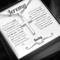 Personalized Son In Law (Wedding) Cross Necklace - Love You This Much