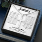 Personalized Son Wedding (Day You Were Born) Cross Necklace - Love You This Much