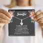 Personalized Son's Girlfriend Alluring Beauty Necklace - Love You This Much