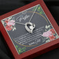 Personalized Stepdaughter Wedding Forever Love Necklace - Love You This Much