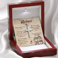 Personalized To My Husband Normal Cross Necklace - Love You This Much