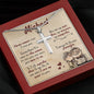 Personalized To My Husband Normal Cross Necklace - Love You This Much