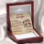 Personalized To My Wife Interlocking Hearts Necklace - Love You This Much