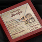 Personalized To My Wife Interlocking Hearts Necklace - Love You This Much
