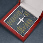 Personalized What Makes A Father Ball Chain Cross Necklace - Love You This Much