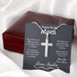 Prayer For My Mom Cross Necklace - Love You This Much