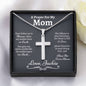 Prayer For My Mom Cross Necklace - Love You This Much
