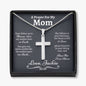 Prayer For My Mom Cross Necklace - Love You This Much