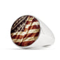 Rustic American Flag Ring - Love You This Much